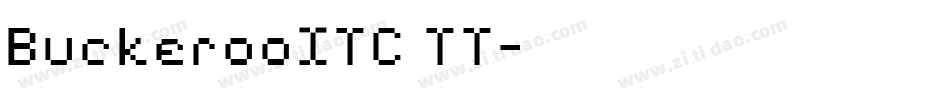 BuckerooITC TT字体转换